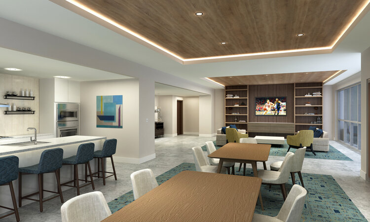 The Vega - club interior rendering