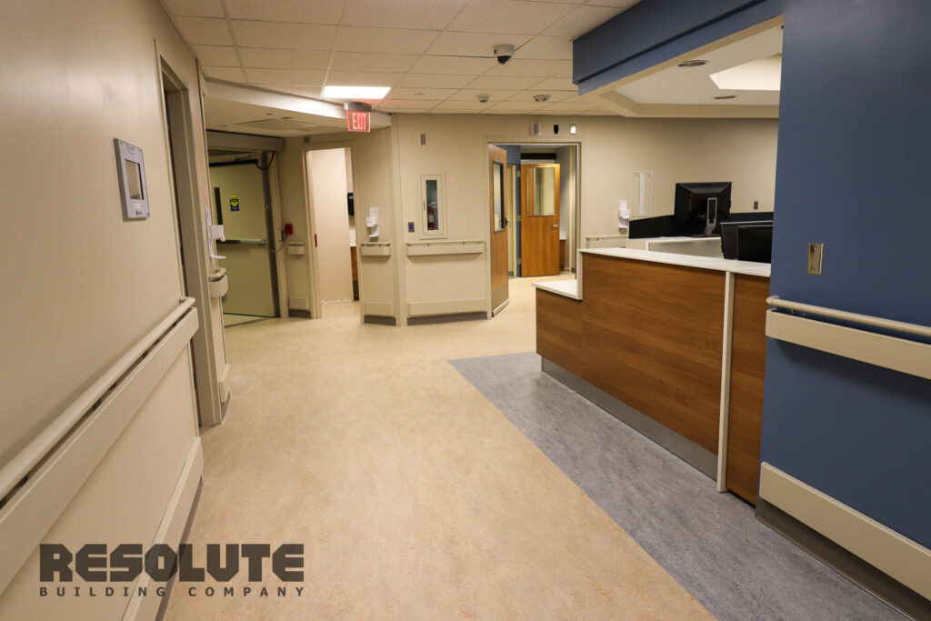 duke-refresh-hallway-corner Duke Hospital Tower - Refresh